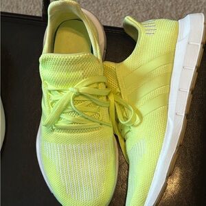 Adidas Neon Yellow Athletic Shoes